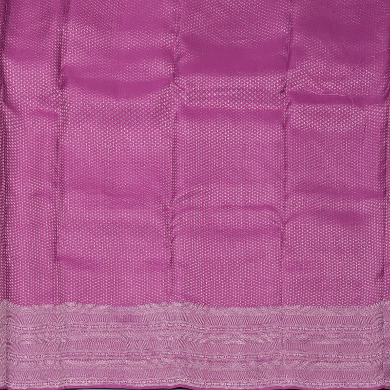 Hayagrivas Handloom Cream Kanjivaram Silk Saree with Purple Border KBF856H26-12