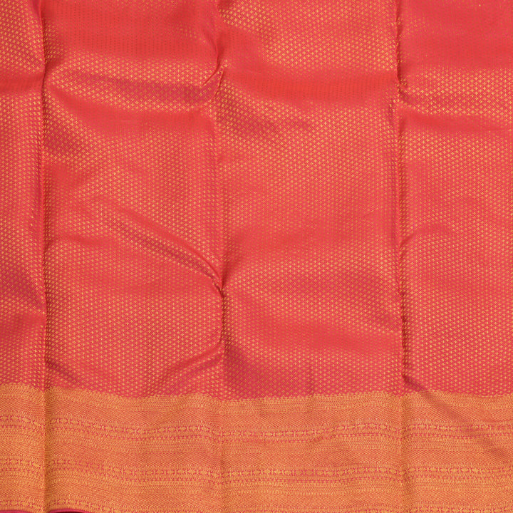 Hayagrivas Handloom Pink Kanjivaram Silk Saree KBF856H26-16