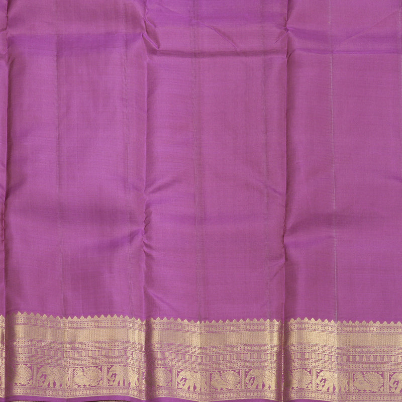 Hayagrivas Handloom Purple Kanjivaram Silk Saree KBF858H3-1