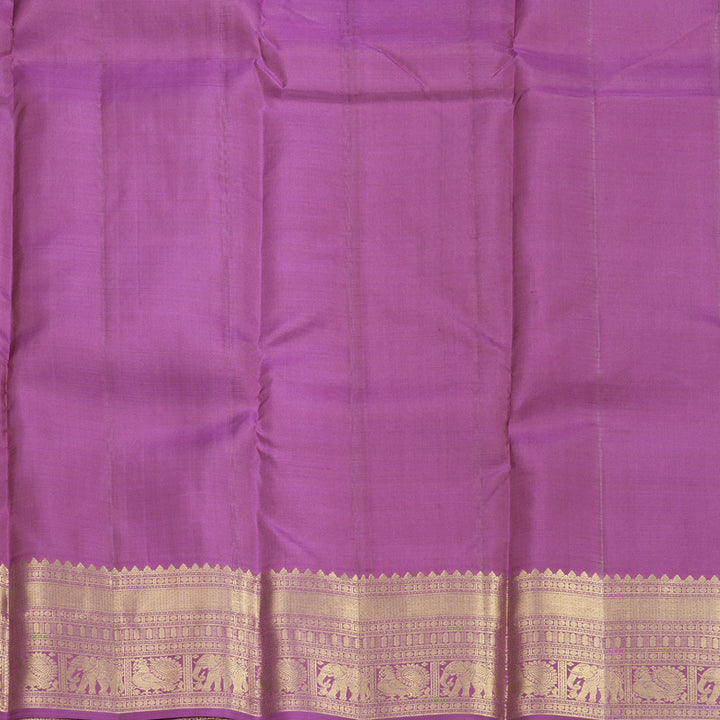Hayagrivas Handloom Purple Kanjivaram Silk Saree KBF858H3-1