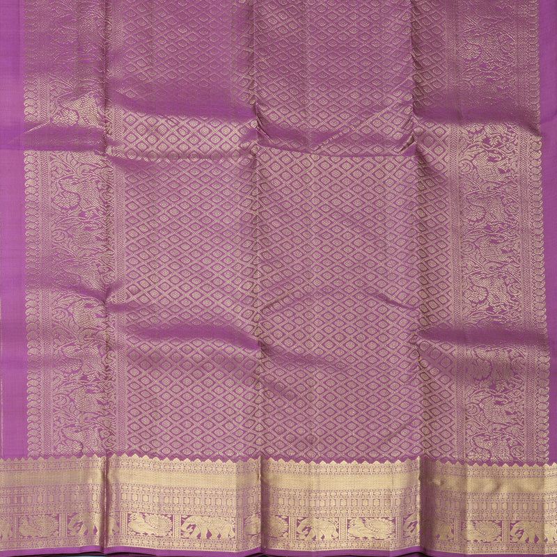 Hayagrivas Handloom Purple Kanjivaram Silk Saree KBF858H3-1