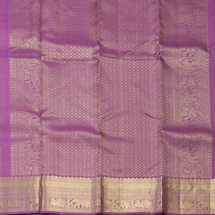Hayagrivas Handloom Purple Kanjivaram Silk Saree KBF858H3-1