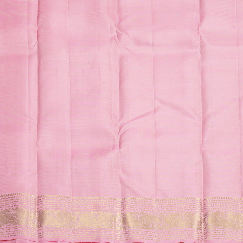 Hayagrivas Handloom Baby Pink Kanjivaram Silk Saree KBF859H2-1
