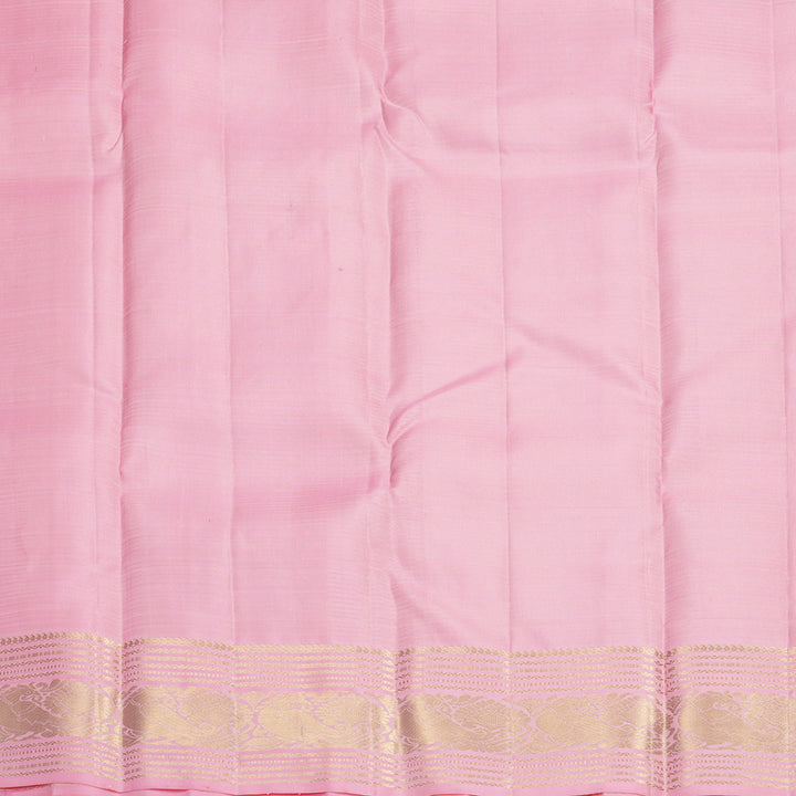 Hayagrivas Handloom Baby Pink Kanjivaram Silk Saree KBF859H2-1