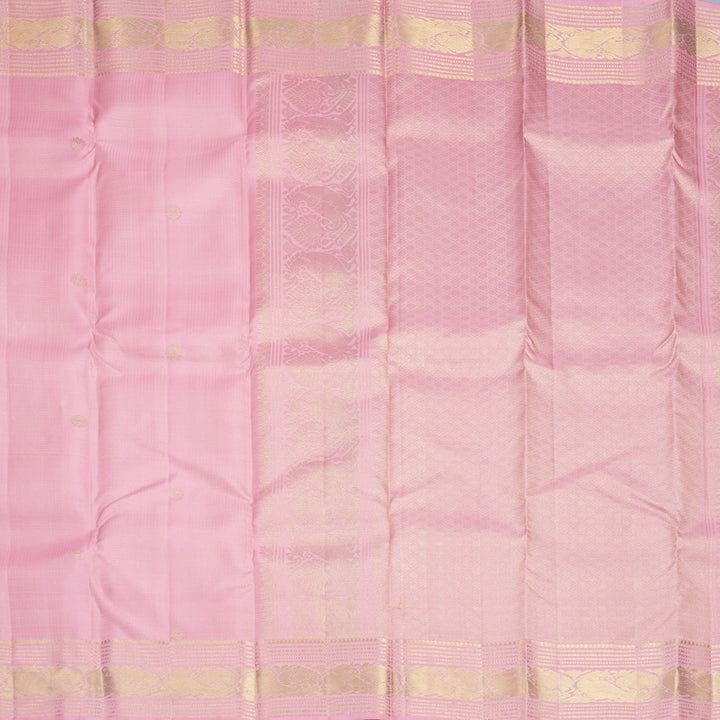 Hayagrivas Handloom Baby Pink Kanjivaram Silk Saree KBF859H2-1