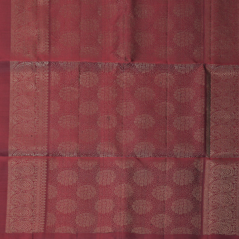 Hayagrivas Maroon Handloom Soft Silk Saree KBF863H1-1