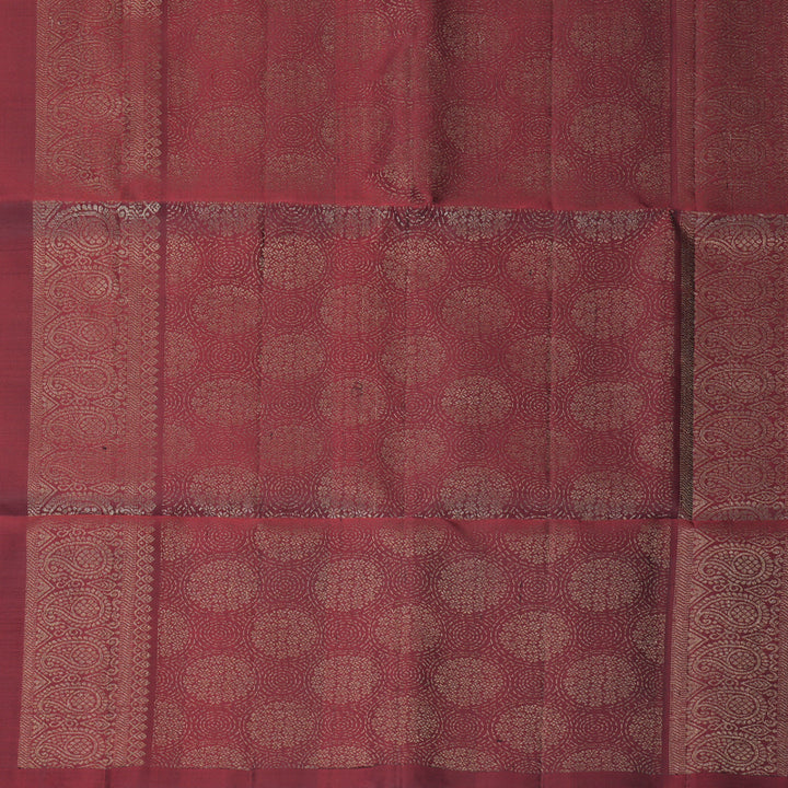 Hayagrivas Maroon Handloom Soft Silk Saree KBF863H1-1