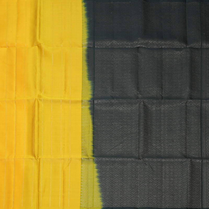 Hayagrivas Yellow Handloom Soft Silk Saree KBF863H1-5