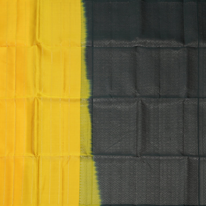 Hayagrivas Yellow Handloom Soft Silk Saree KBF863H1-5