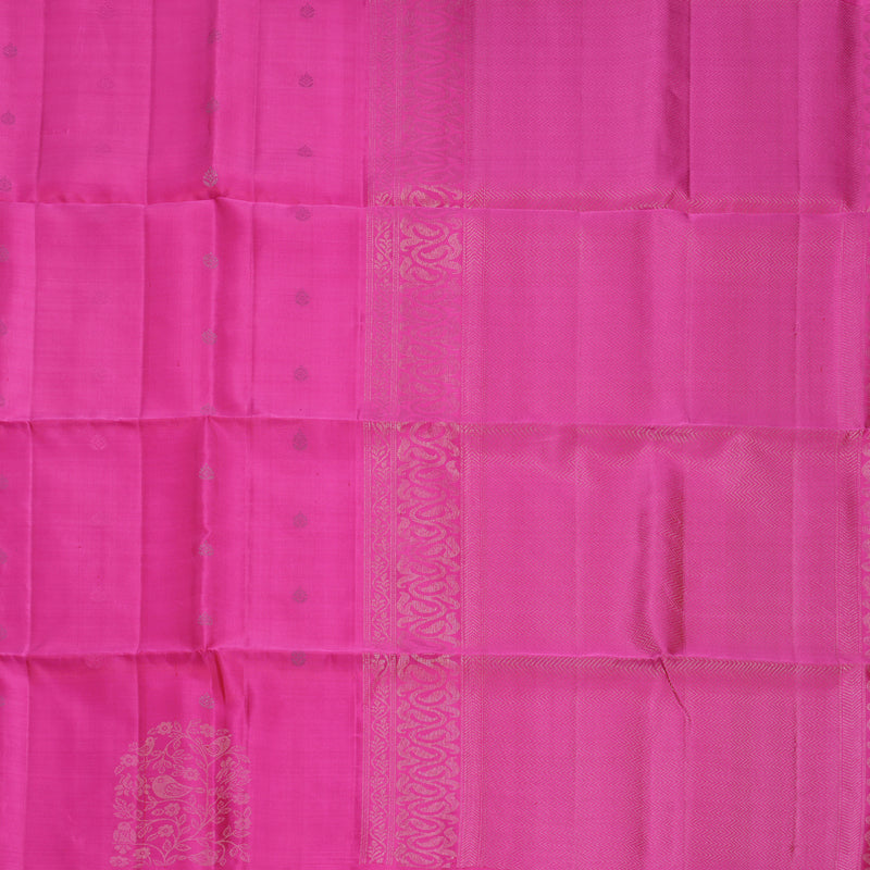 Hayagrivas Rani Pink Handloom Soft Silk Saree KBF863H2-1