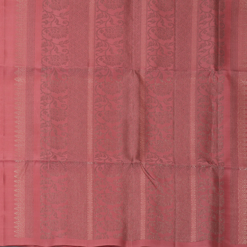 Hayagrivas Rosewood Pink Handloom Soft Silk Saree KBF863H7-1