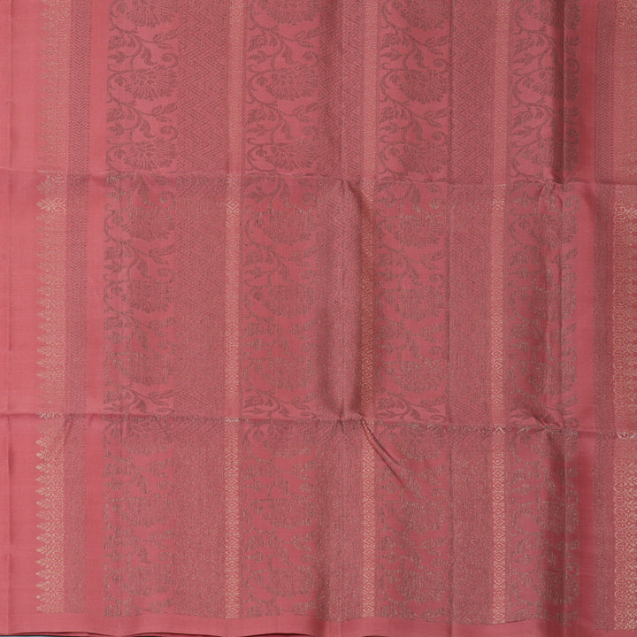 Hayagrivas Rosewood Pink Handloom Soft Silk Saree KBF863H7-1