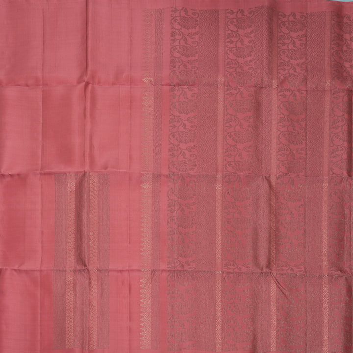 Hayagrivas Rosewood Pink Handloom Soft Silk Saree KBF863H7-1