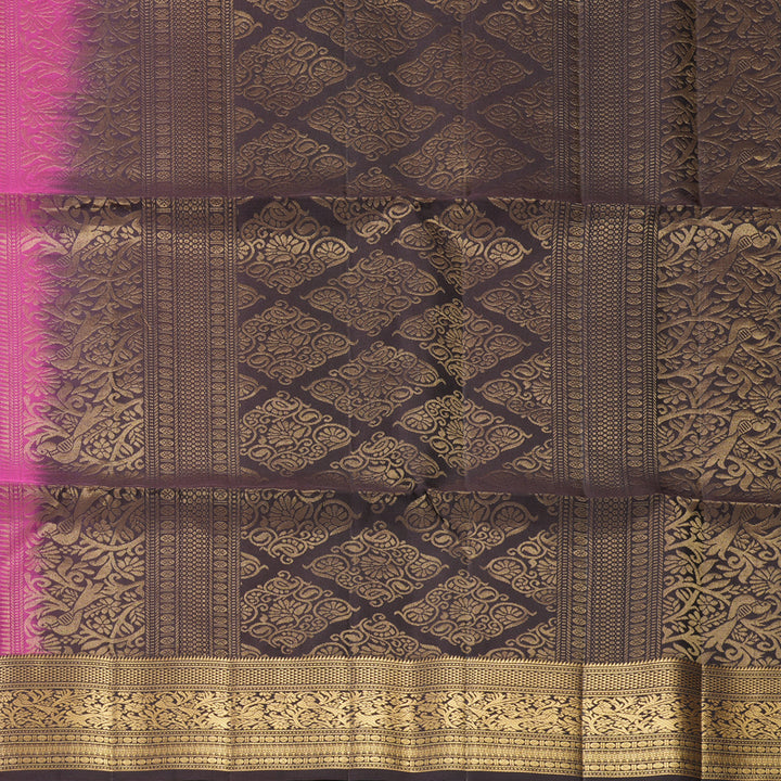 Hayagrivas Vadamalli Purple Handloom Soft Silk Saree KBF863H9-1