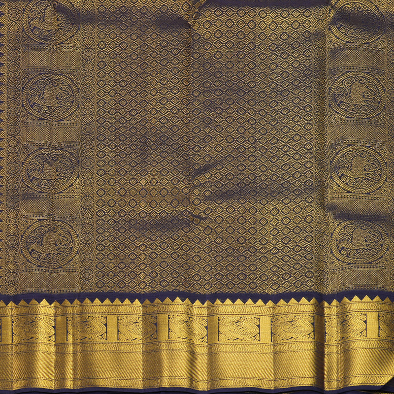 Hayagrivas Handloom Red Kanjivaram Silk Saree with Nagapazham Border KBF865H2-3