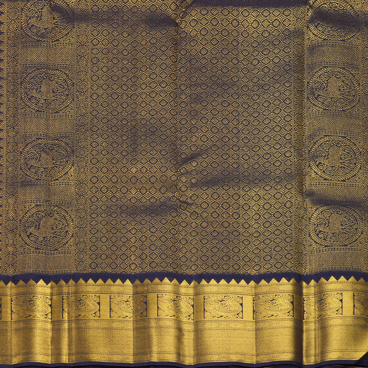 Hayagrivas Handloom Red Kanjivaram Silk Saree with Nagapazham Border KBF865H2-3