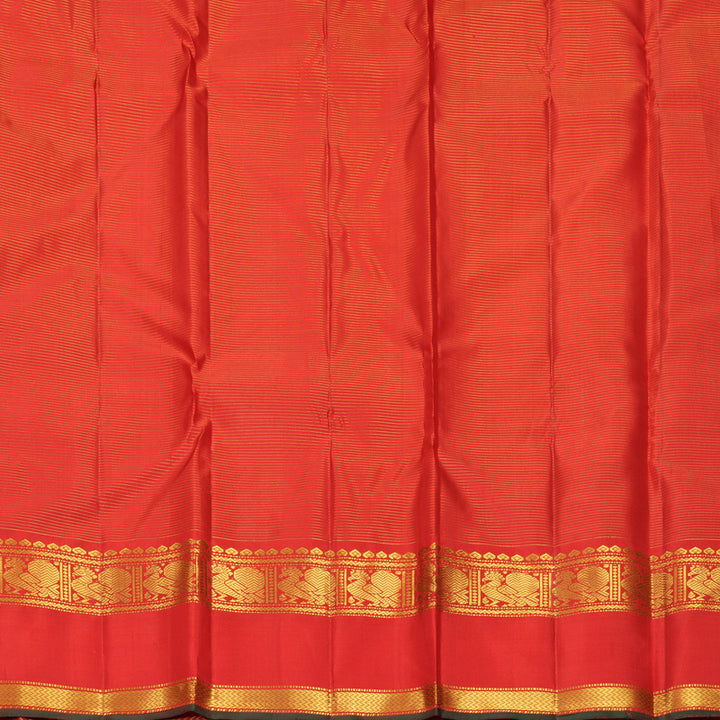 Hayagrivas Handloom Red Kanjivaram Silk Saree KBF867H1-1