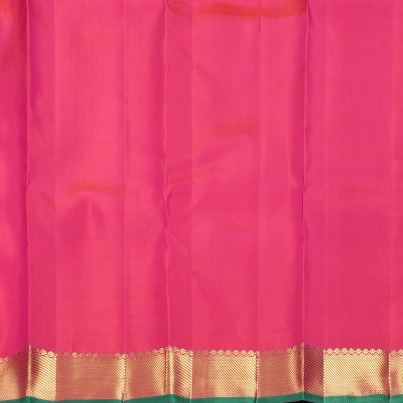 Hayagrivas Handloom Rani Pink Kanjivaram Silk Saree KBF868H4-1