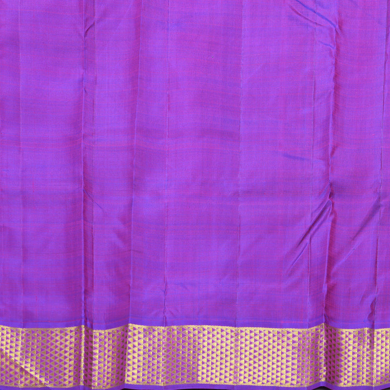 Hayagrivas Handloom Fluorescent Green Ten Yards Silk Saree KBF86D2-2