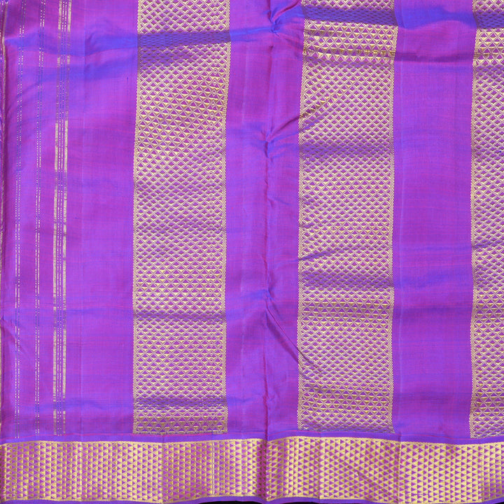 Hayagrivas Handloom Fluorescent Green Ten Yards Silk Saree KBF86D2-2