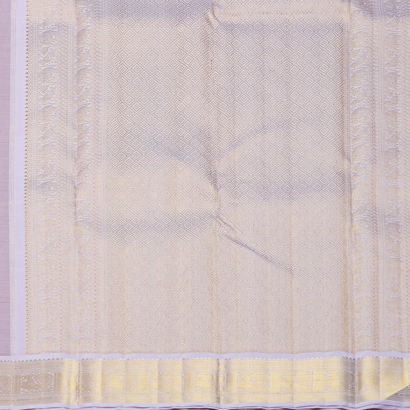 Hayagrivas Handloom Kum Kum Maroon Kanjivaram Silk Saree with Lilac Border KBF871H3-1