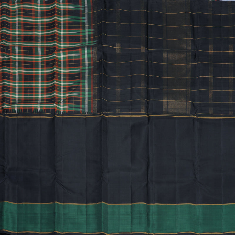 Hayagrivas Handloom Multicolour Checks Kanjivaram Silk Saree KBF872H4-1