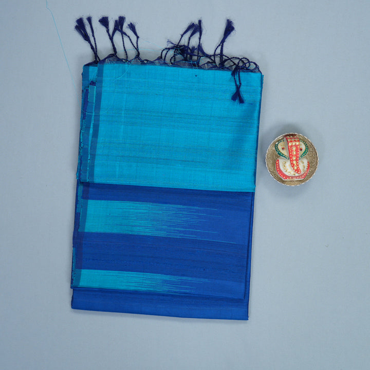 Hayagrivas Dark Blue Handloom Soft Silk Saree KBF875H1-1