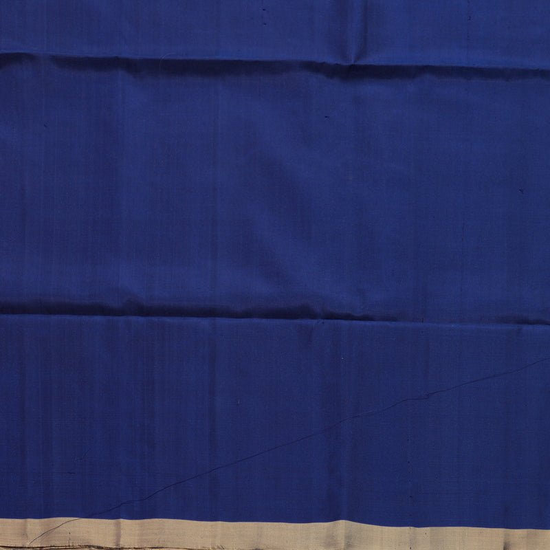Hayagrivas Dark Blue Handloom Soft Silk Saree KBF878H5-1