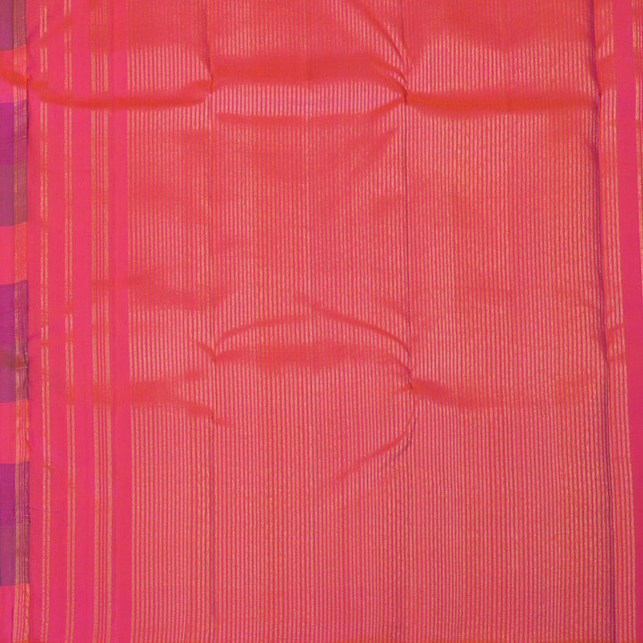 Hayagrivas Handloom Multicolour Checks Kanjivaram Silk Saree KBF87D2-1
