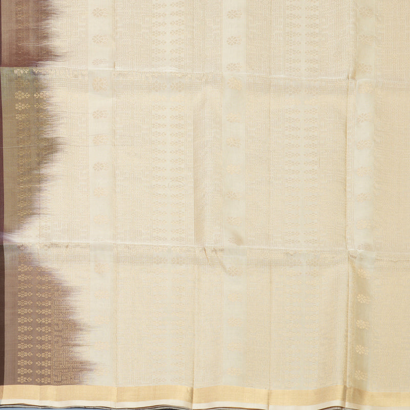Hayagrivas Chocolate Brown Handloom Soft Silk Saree KBF880H3-1
