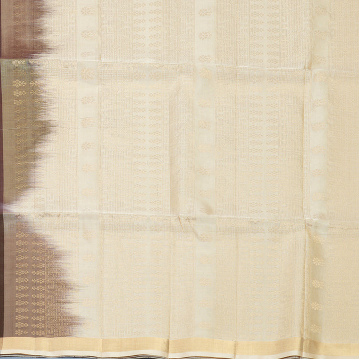 Hayagrivas Chocolate Brown Handloom Soft Silk Saree KBF880H3-1