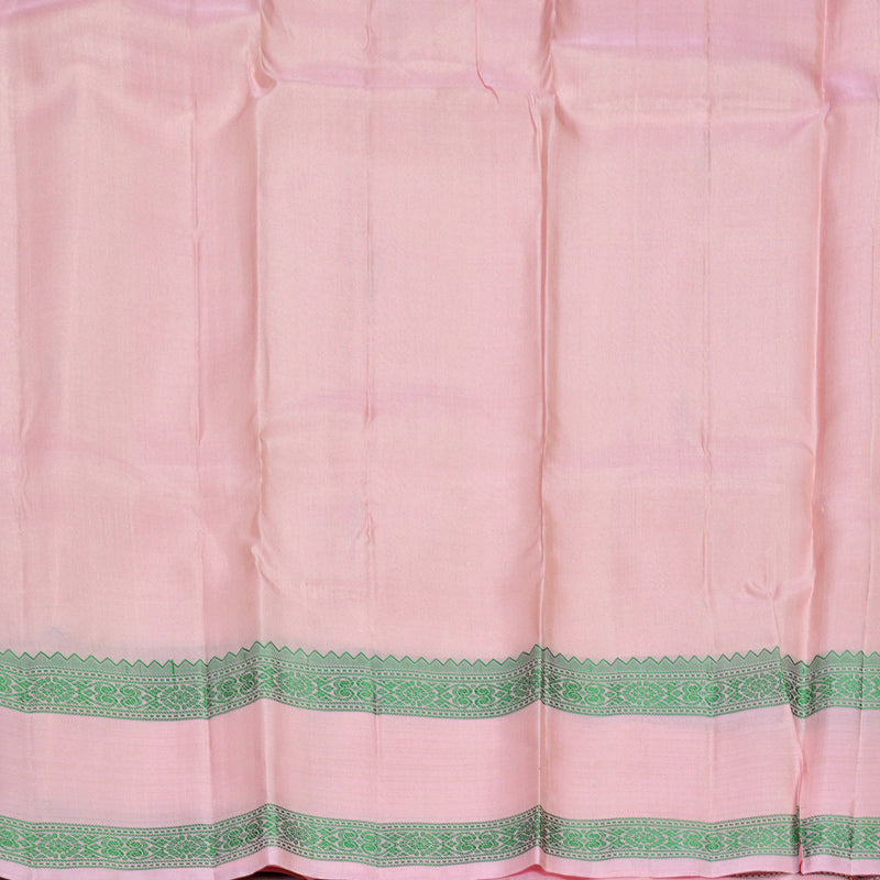 Hayagrivas Baby Pink Handloom Soft Silk Saree KBF880H6-1