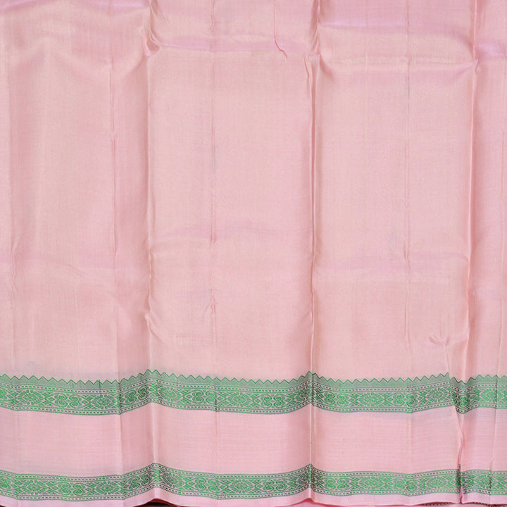 Hayagrivas Baby Pink Handloom Soft Silk Saree KBF880H6-1