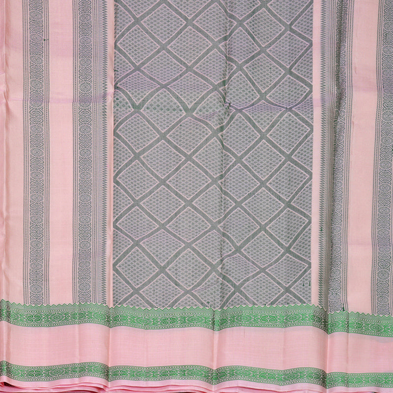 Hayagrivas Baby Pink Handloom Soft Silk Saree KBF880H6-1
