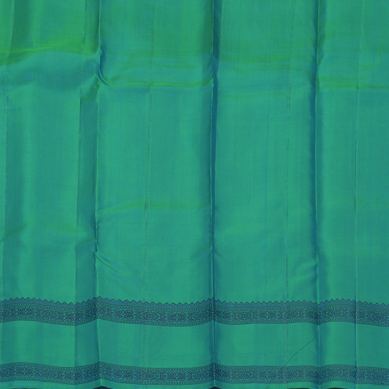 Hayagrivas Aqua Green Handloom Soft Silk Saree KBF880H6-10