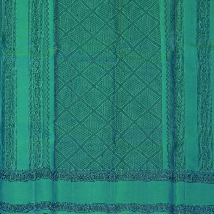Hayagrivas Aqua Green Handloom Soft Silk Saree KBF880H6-10