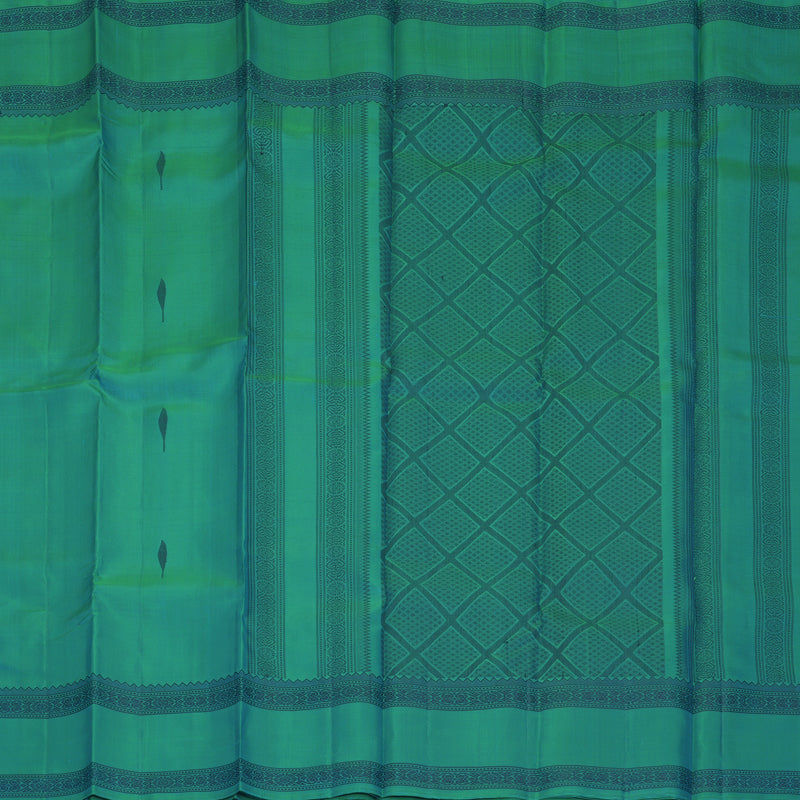 Hayagrivas Aqua Green Handloom Soft Silk Saree KBF880H6-10