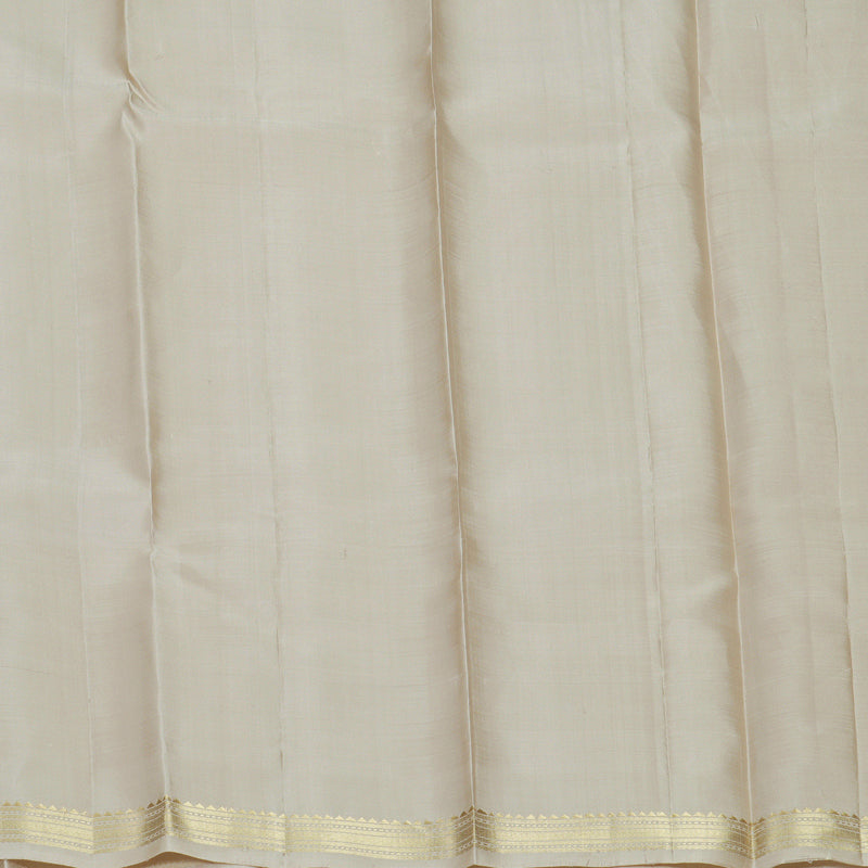 Hayagrivas Cream Handloom Soft Silk Saree KBF880H6-2