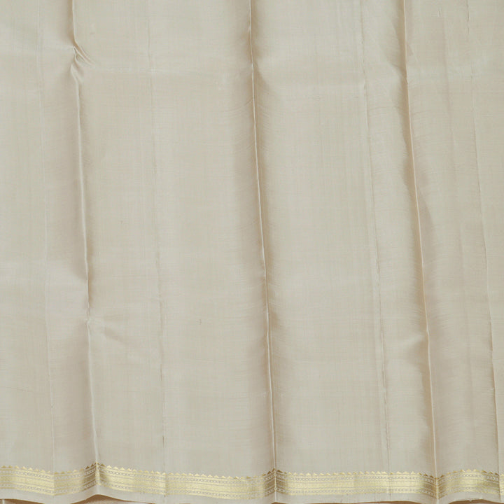 Hayagrivas Cream Handloom Soft Silk Saree KBF880H6-2