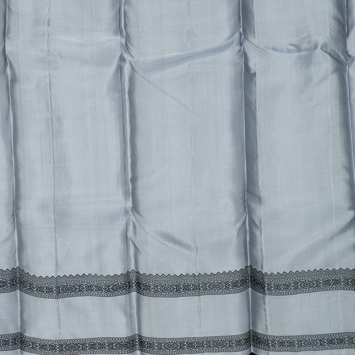 Hayagrivas Grey Handloom Soft Silk Saree KBF880H6-8