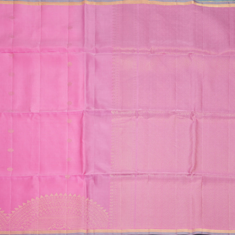 Hayagrivas Baby Pink Handloom Soft Silk Saree KBF880H7-1