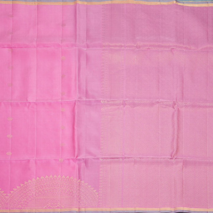Hayagrivas Baby Pink Handloom Soft Silk Saree KBF880H7-1