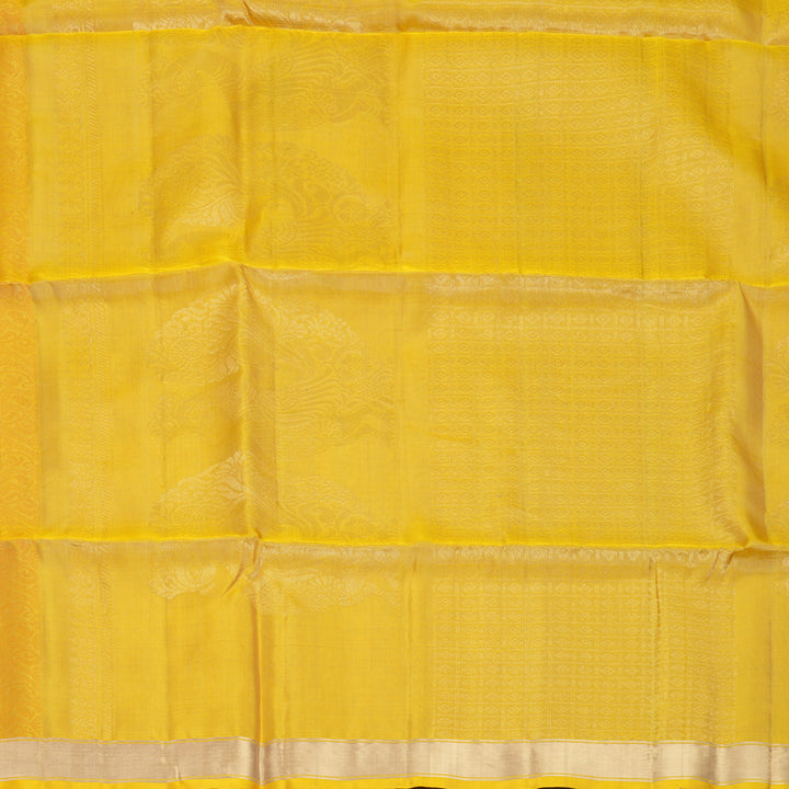 Hayagrivas Mild Yellow Handloom Soft Silk Saree KBF880H8-10