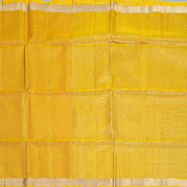 Hayagrivas Mild Yellow Handloom Soft Silk Saree KBF880H8-10