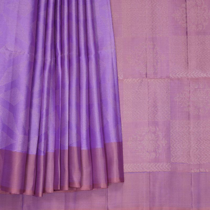 Hayagrivas Lavender Handloom Soft Silk Saree KBF881H15-2