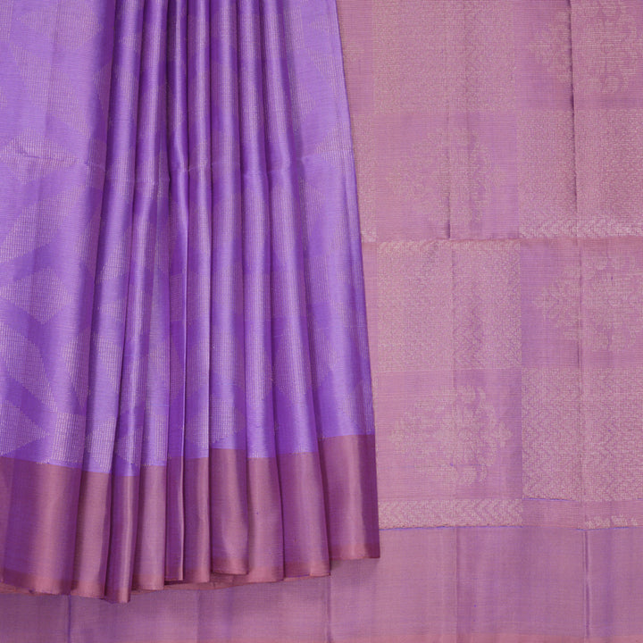 Hayagrivas Lavender Handloom Soft Silk Saree KBF881H15-2