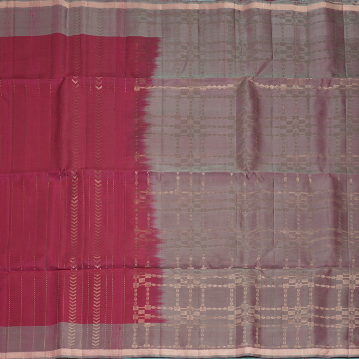 Hayagrivas Magenta Handloom Soft Silk Saree KBF881H17-1