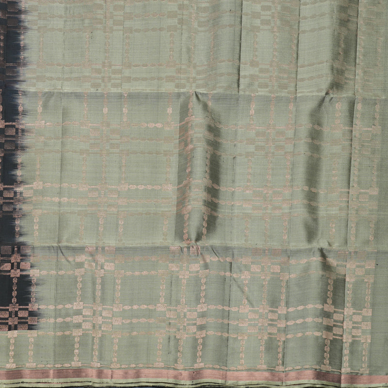 Hayagrivas Black Handloom Soft Silk Saree KBF881H17-2