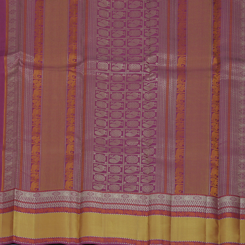 Hayagrivas Purple Handloom Soft Silk Saree KBF881H19-1