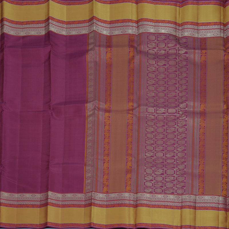 Hayagrivas Purple Handloom Soft Silk Saree KBF881H19-1